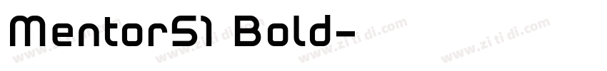 Mentor51 Bold字体转换